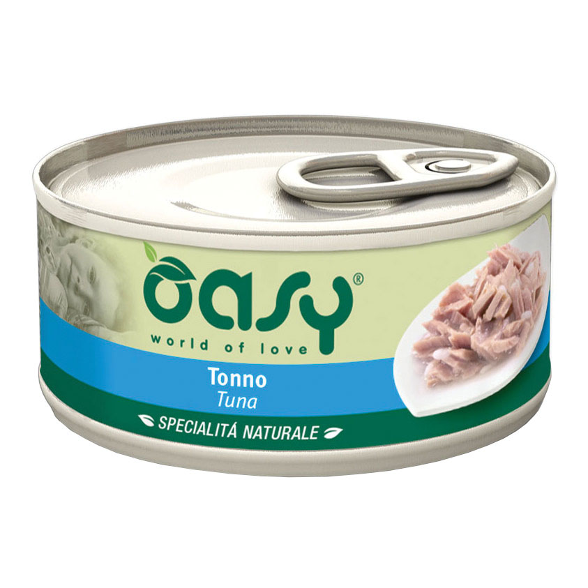 foto del prodotto oasy gatto specialita 039 naturali in lattina adulto tonno 70 gr