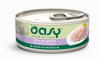 foto del prodotto oasy gatto specialita 039 naturali in lattina kitten pollo 150 gr
