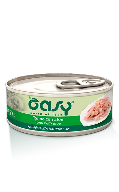 foto del prodotto oasy gatto specialita' naturali in lattina adulto tonno &amp; aloe 150 gr