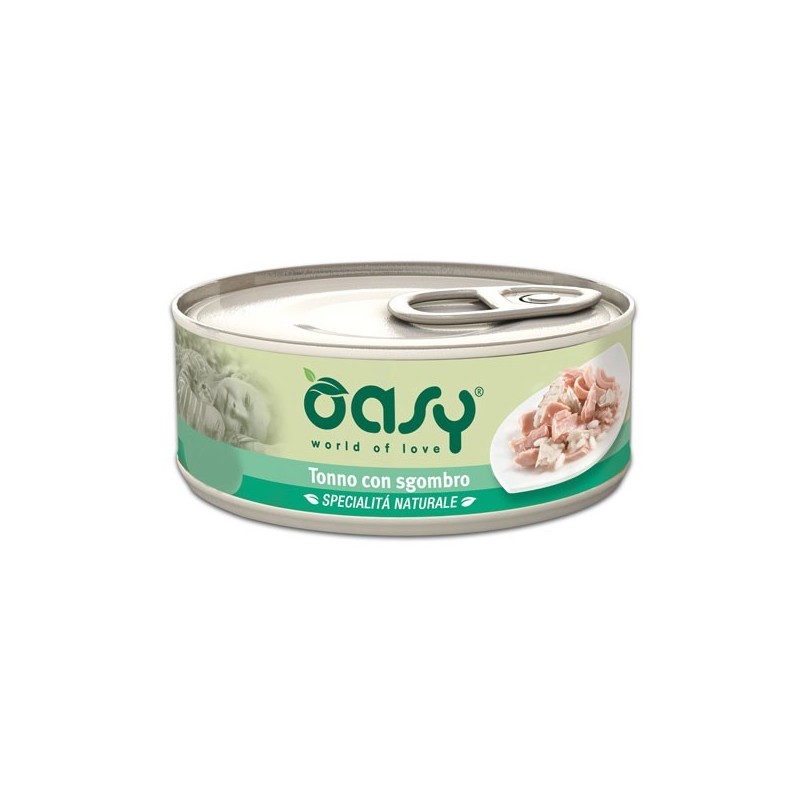 foto del prodotto oasy gatto specialita' naturali in lattina adulto tonno &amp; sgombro 150 gr