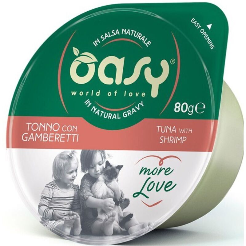 foto del prodotto oasy more love cup gatto da 70 gr