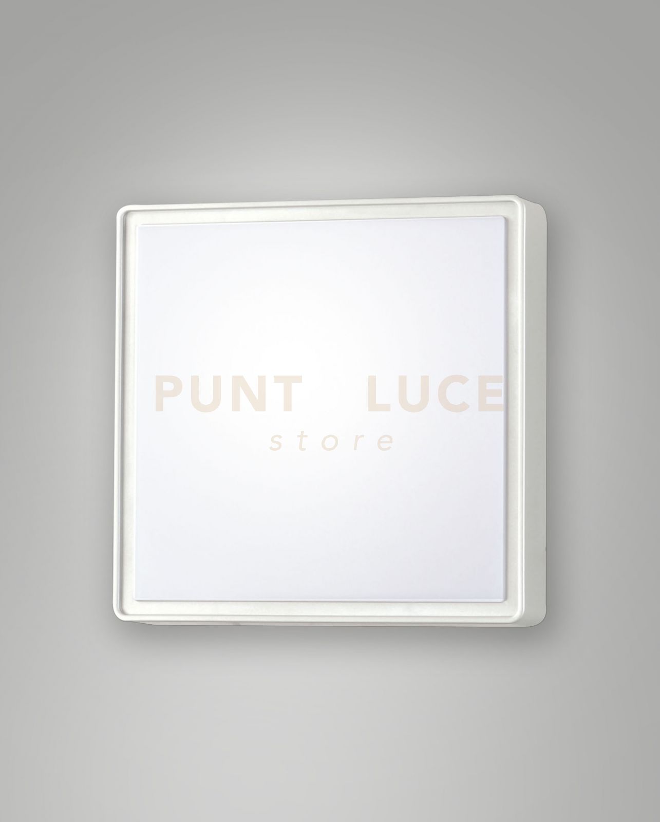 foto del prodotto oban plafoniera bianca attacco e27 l.24x24cm c sensore 1 luce