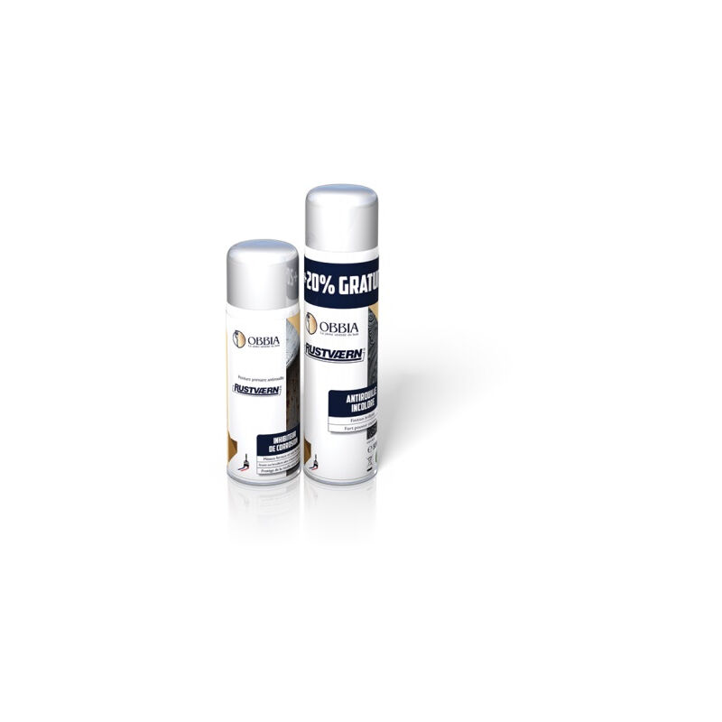 foto del prodotto obbia rustvaern vernice antiruggine spray incolore flacone da 500 ml rustspco
