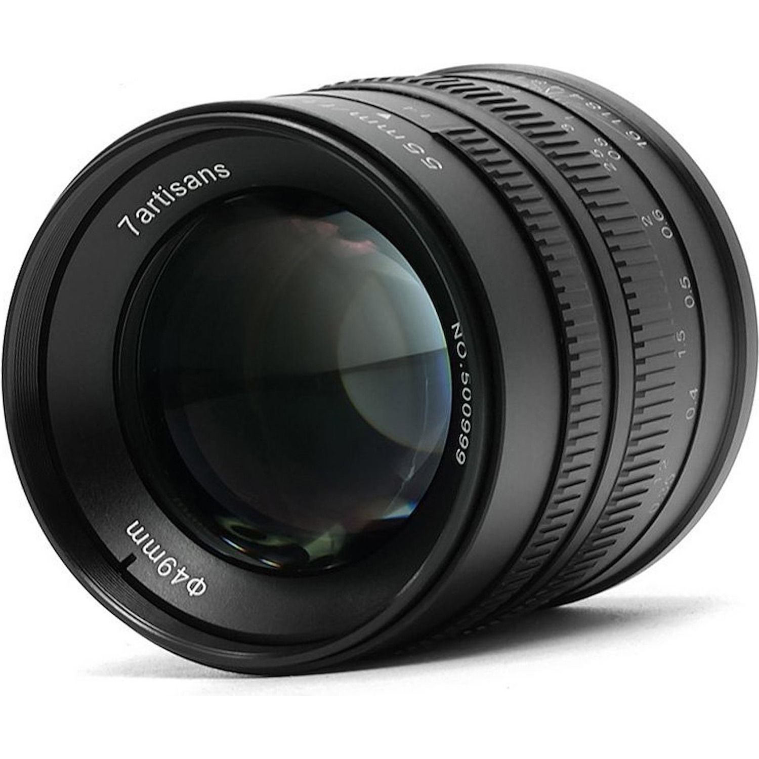 foto del prodotto obiettivo 7artisans 55mm f1.4 attacco sony e