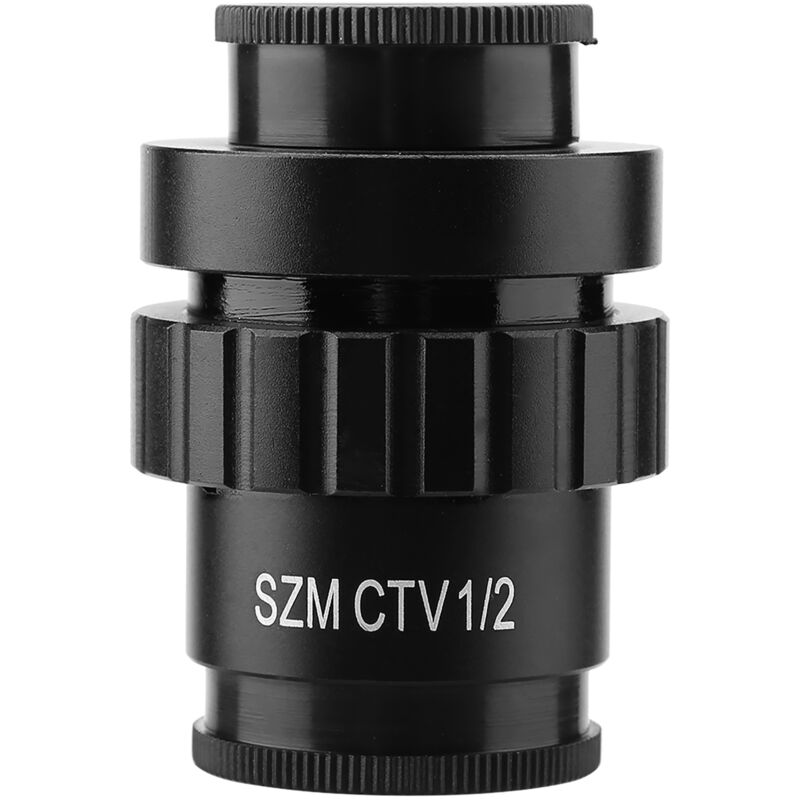 foto del prodotto obiettivo ausiliario per microscopio stereo con adattatore ctv in lega di alluminio con attacco c 1/2, per video szm - eosnow