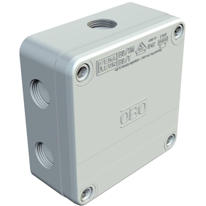 immagine 0 del prodotto obo bettermann 2001861 cassetta di derivazione l x l x a 50 x 110 x 110 mm grigio ip67 1 pz.