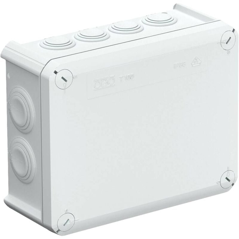 foto del prodotto obo bettermann 2007093 cassetta di derivazione l x l x a 190 x 150 x 77 mm grigio ral 7035 ip66 1 pz.