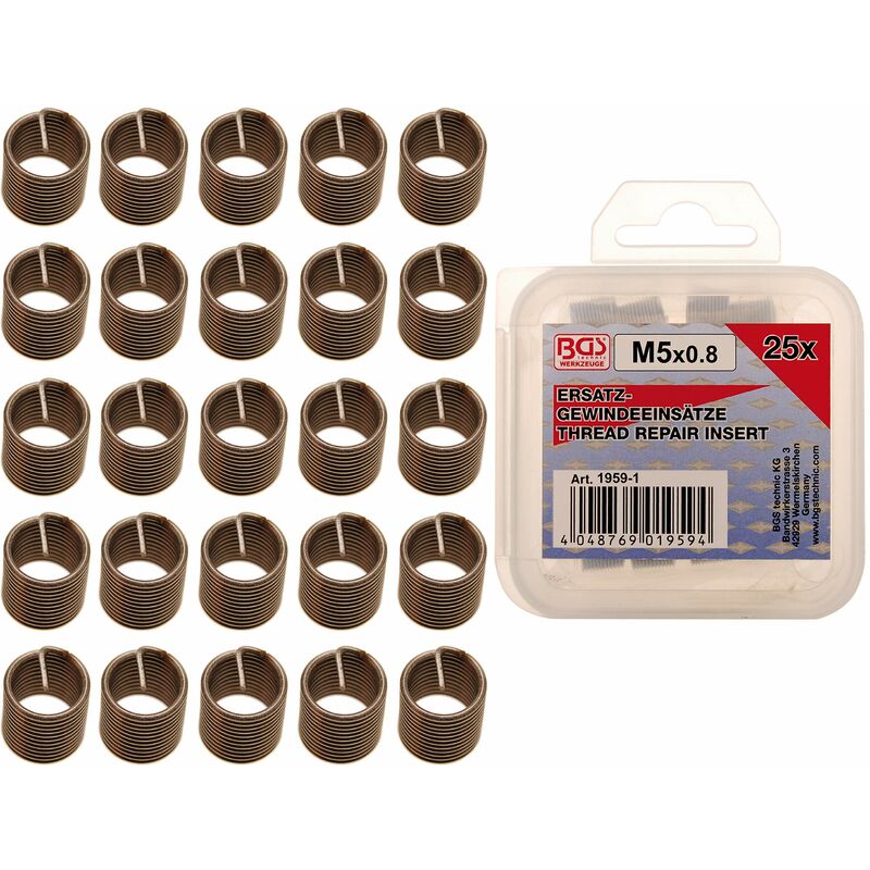 foto del prodotto oc pro bgs 1959 1 25 earphonesplus inserti filettati, m 5 x 0,8