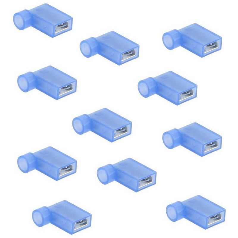 foto del prodotto oc pro connettori elettrici a bandiera blu sacchetto da 25 connettori