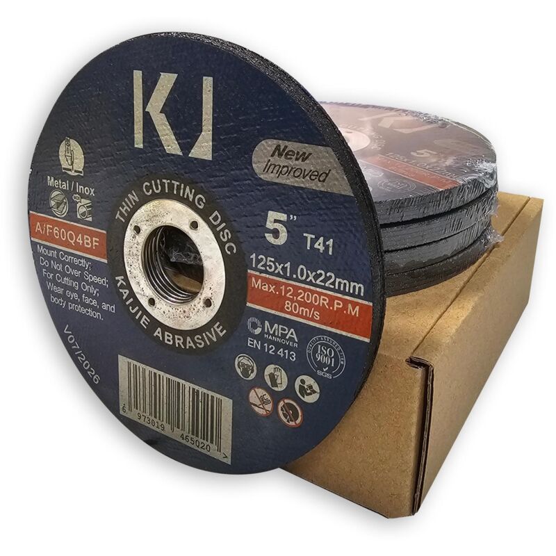 foto del prodotto oc pro dischi da taglio 125 x 1 x 22 mm per metallo, acciaio inossidabile 25 pz