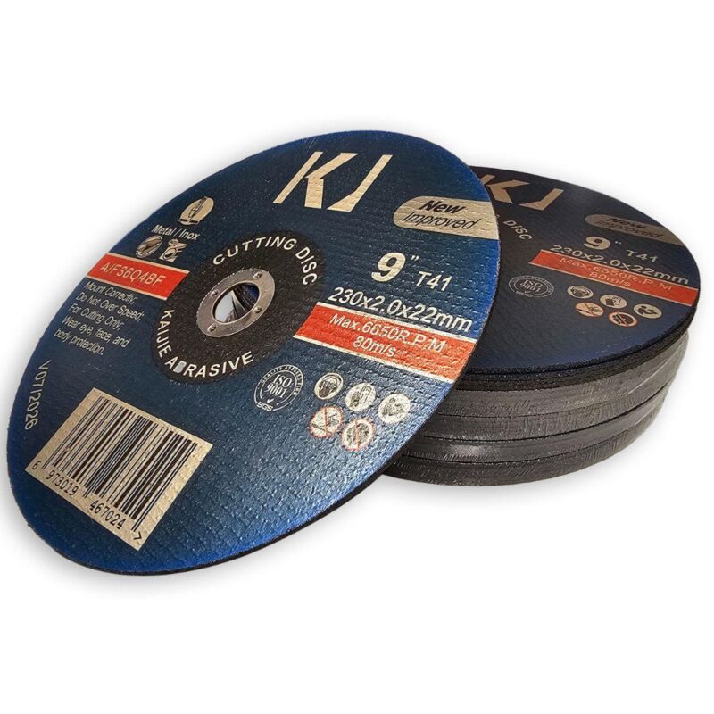 foto del prodotto oc pro dischi da taglio 230 x 2 x 22 mm per metallo, acciaio inossidabile 25 pz