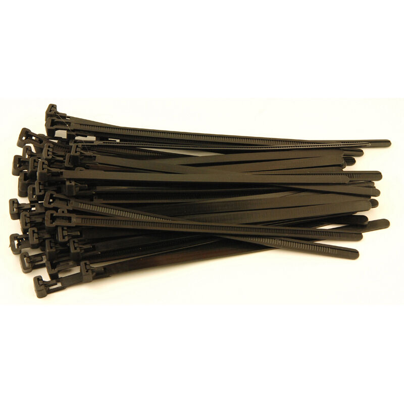 foto del prodotto oc pro fascette stringicavo nero 350 x 7.6 mm riutilizzabile 50 fascette di cablaggio in plastica