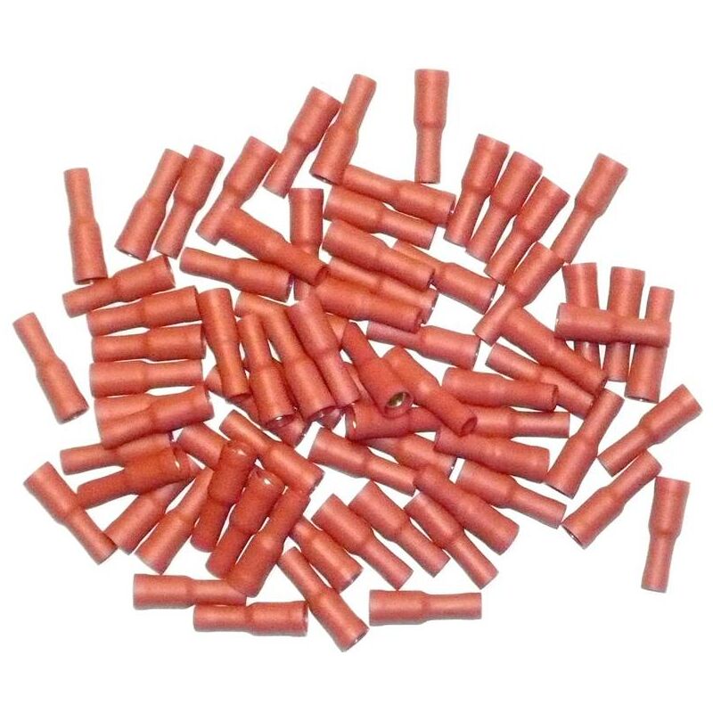 foto del prodotto oc pro giunti elettrici isolati a femmina a crimpare rosso tondo 4 pezzi