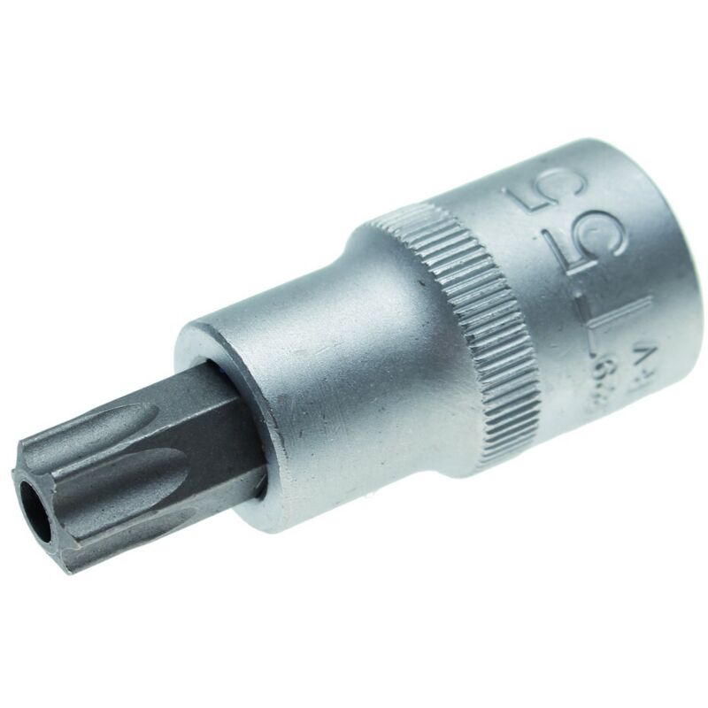 foto del prodotto oc pro punte torx 1 2 quadre, corte, lunghe o forate, in dettaglio bitscarr12 torx 70 trafitto lungo 55 mm