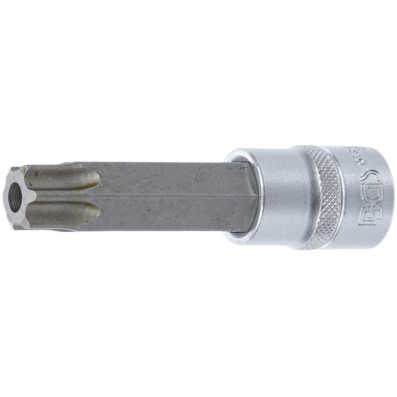 foto del prodotto oc pro punte torx 1 2 quadre, corte, lunghe o forate, in dettaglio bitscarr12 torx 80 trafitto lungo 100 mm
