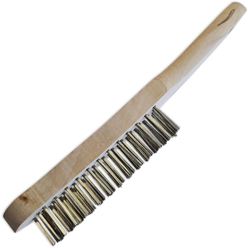 foto del prodotto oc pro set di 2 spazzole manuali a filo con fili in acciaio inox 4 file