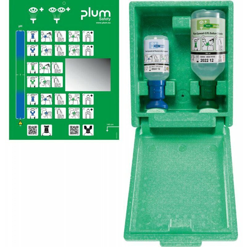 foto del prodotto occhi di emergenza posizione comprendente 2 flasks 500ml200ml wallbox