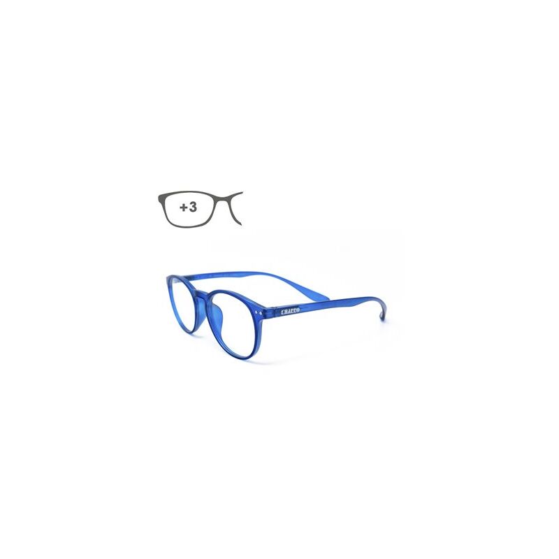 foto del prodotto occhiali da lettura connecticut colore blu ingrandimento 3.0 aste da appendere al collo