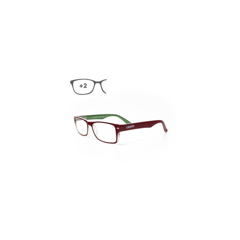 foto del prodotto occhiali da lettura kansas rosso verde. aumenta 2.0