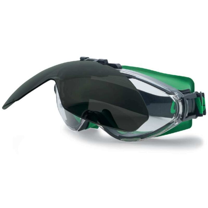 foto del prodotto occhiali protettivi per la saldatura 5 ultrasonic flip up,nero verde,unica uvex