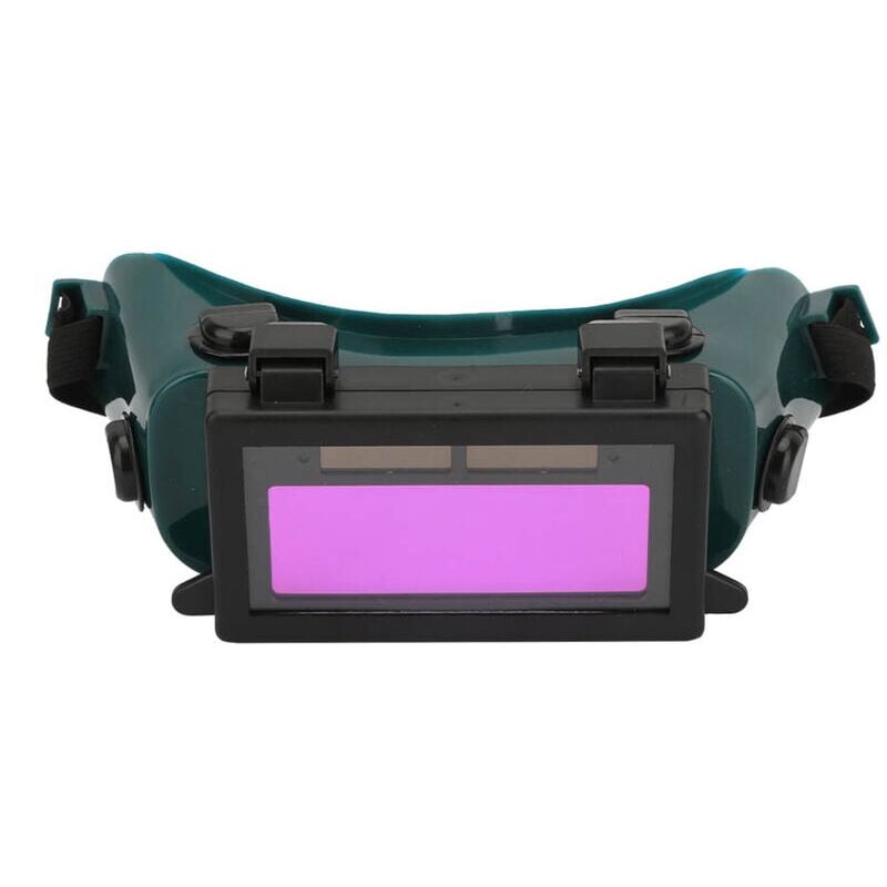 foto del prodotto occhiali protettivi per saldatura , occhiali protettivi per saldatura con maschera solare auto-oscurante per saldatori, occhiali protettivi per cantieri edili, saldatura elettrica (verde f