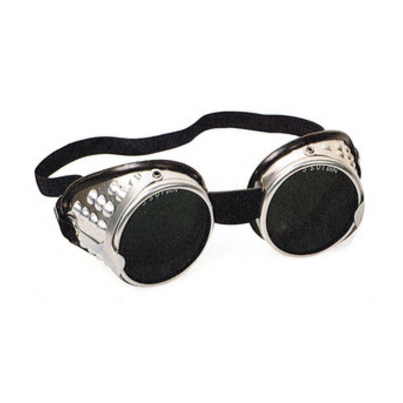 foto del prodotto occhiali x saldatore alluminio verdi rif. 80690. prezzo per 1 pezzo.