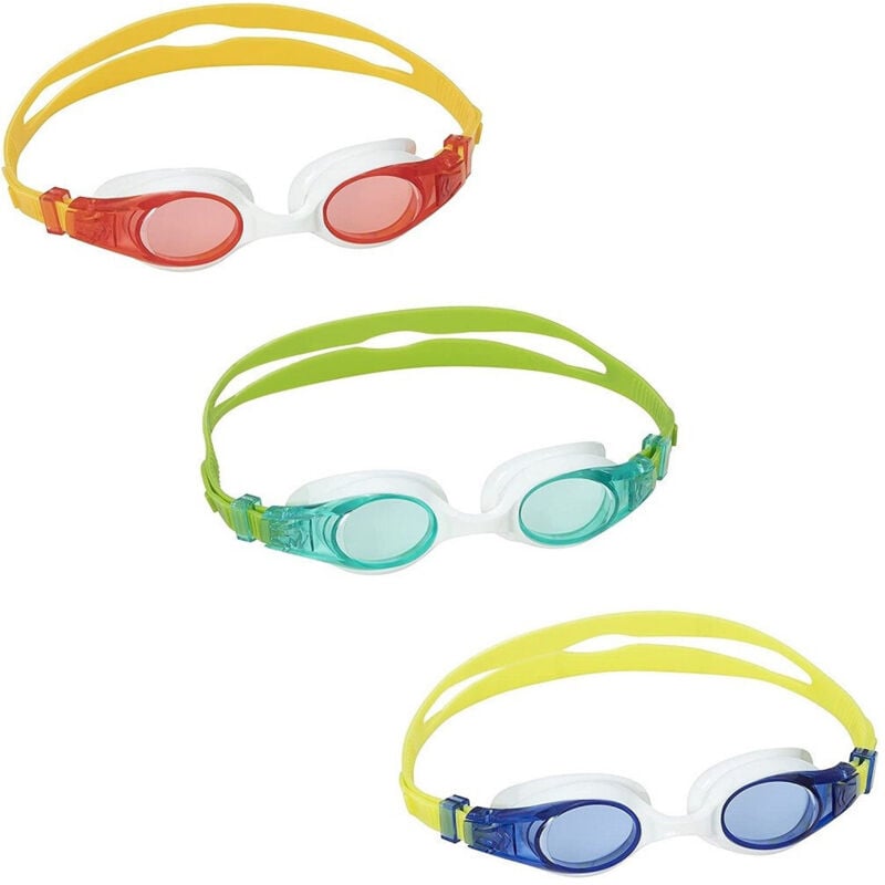 foto del prodotto occhialini da nuoto wave 3-6 anni in silicone con protezione uv 3 colori 21062 - - trade shop traesio