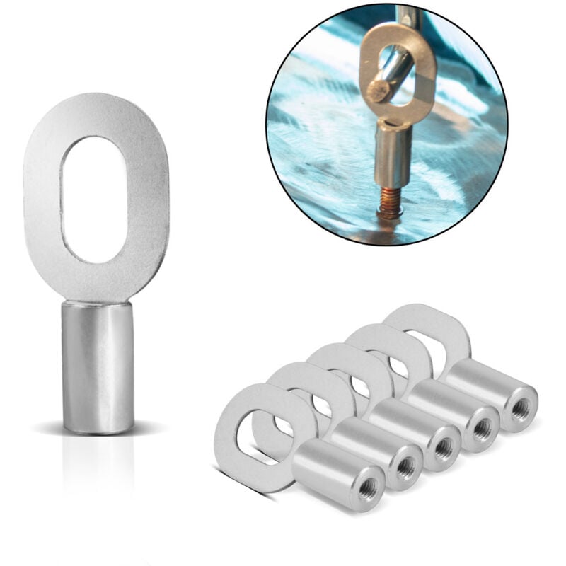 foto del prodotto occhielli per la saldatura m4 set di 20 puntatori per ammaccature accessori per puntatori stahlwerk