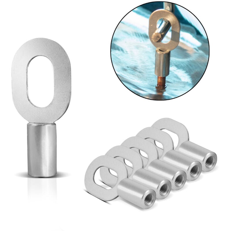 foto del prodotto occhielli per saldatura m6 set di 20 puntatori per ammaccature accessori per puntatori stahlwerk