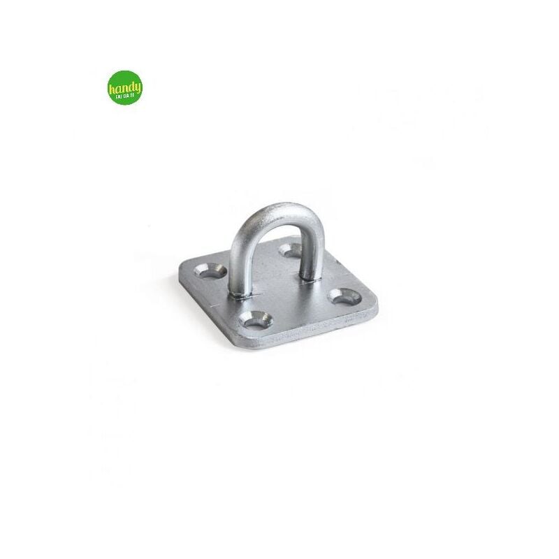 foto del prodotto occhiolo su piastra 35 x 35 spessore 3 mm. zincato bianco