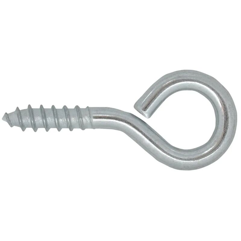 foto del prodotto occhiolo vite zincato con filetto da legno diametro 3.5 mm - lunghezza 20 mm - diametro interno occhiolo 9 mm