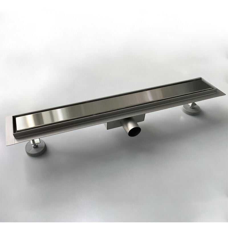 foto del prodotto ocean italy canalina di scarico in acciaio inox a pavimento 2 in 1 piastrelle canale doccia drenaggio rapido 90cm