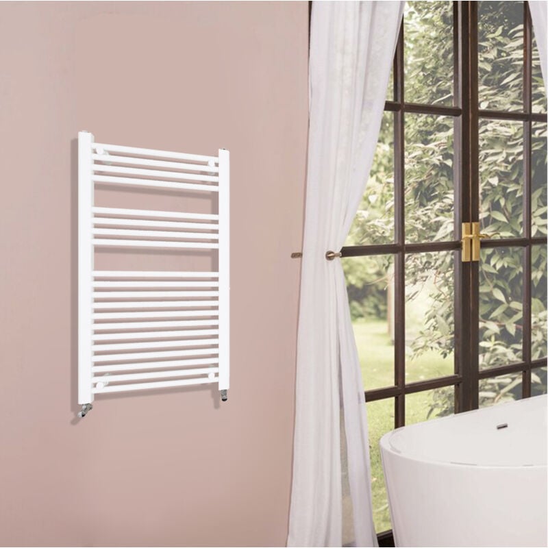 foto del prodotto ocean italy ocean riscaldamento idraulico 1000x500mm scaldasalviette ad acqua calda termoarredo radiatore bianco interasse 45