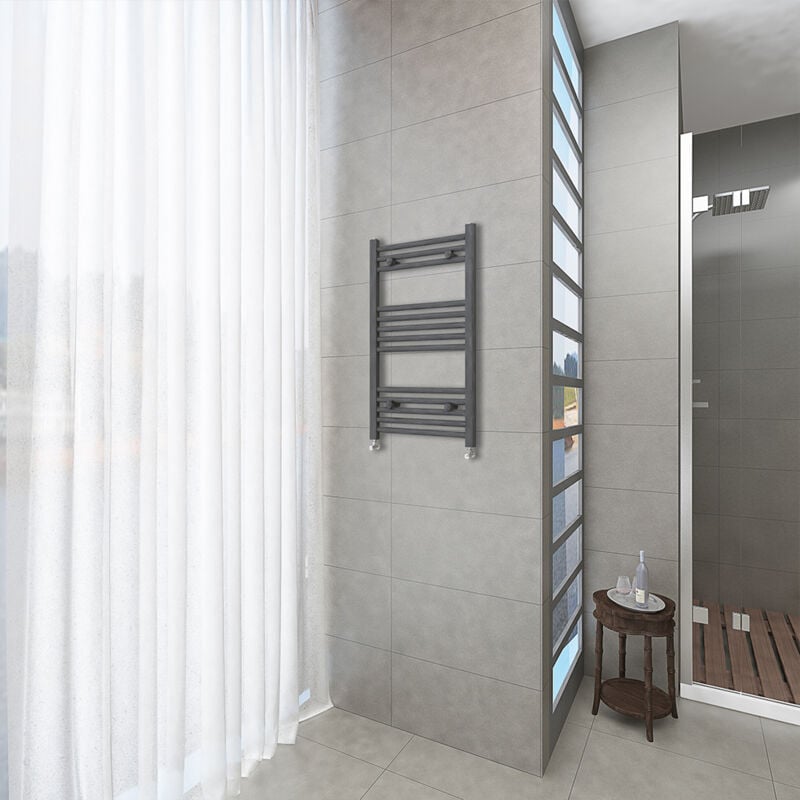 foto del prodotto ocean italy ocean riscaldamento idraulico 800x600mm scaldasalviette ad acqua calda termoarredo radiatore antracitico interasse 55