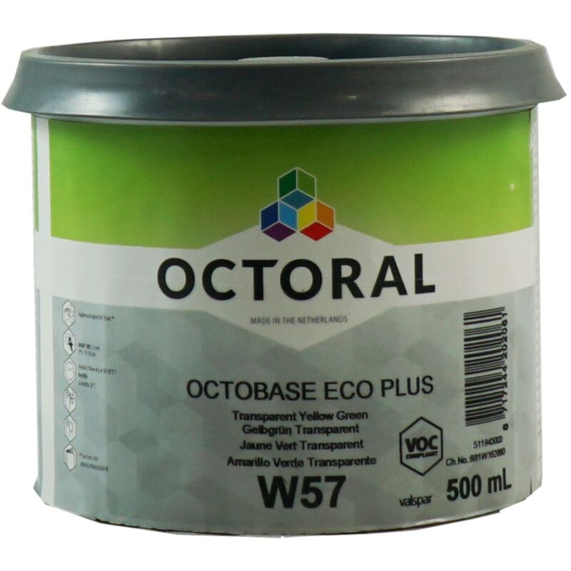 foto del prodotto octobase w57 octobase eco base transparent yellow green 0,5 lt