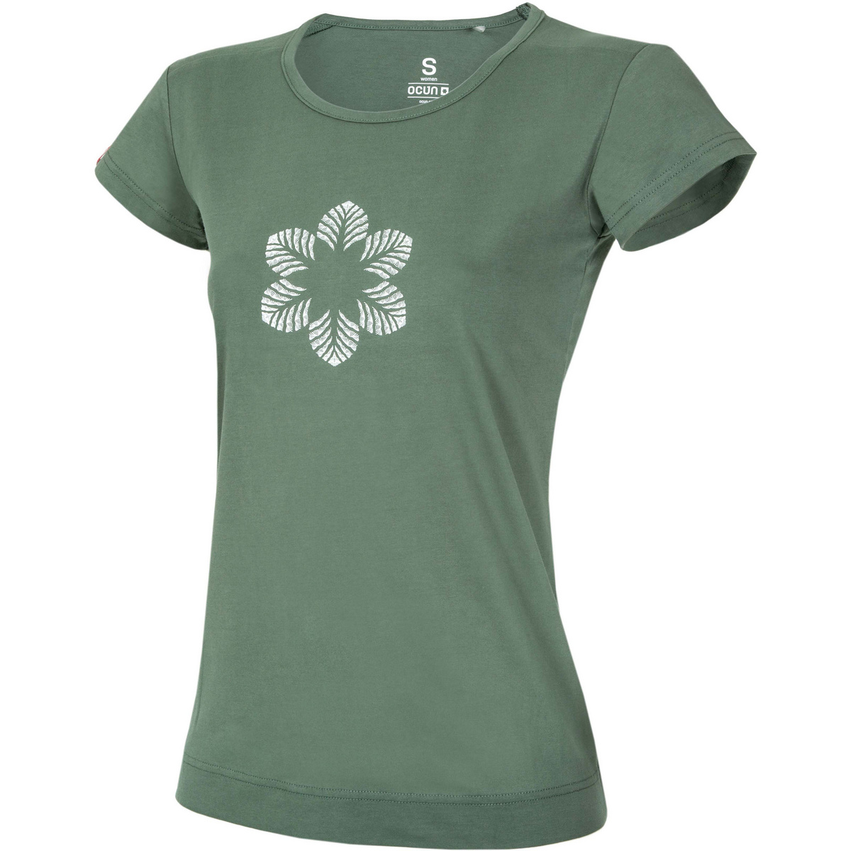 foto del prodotto ocun donna maglia a manica corta classic organic flower