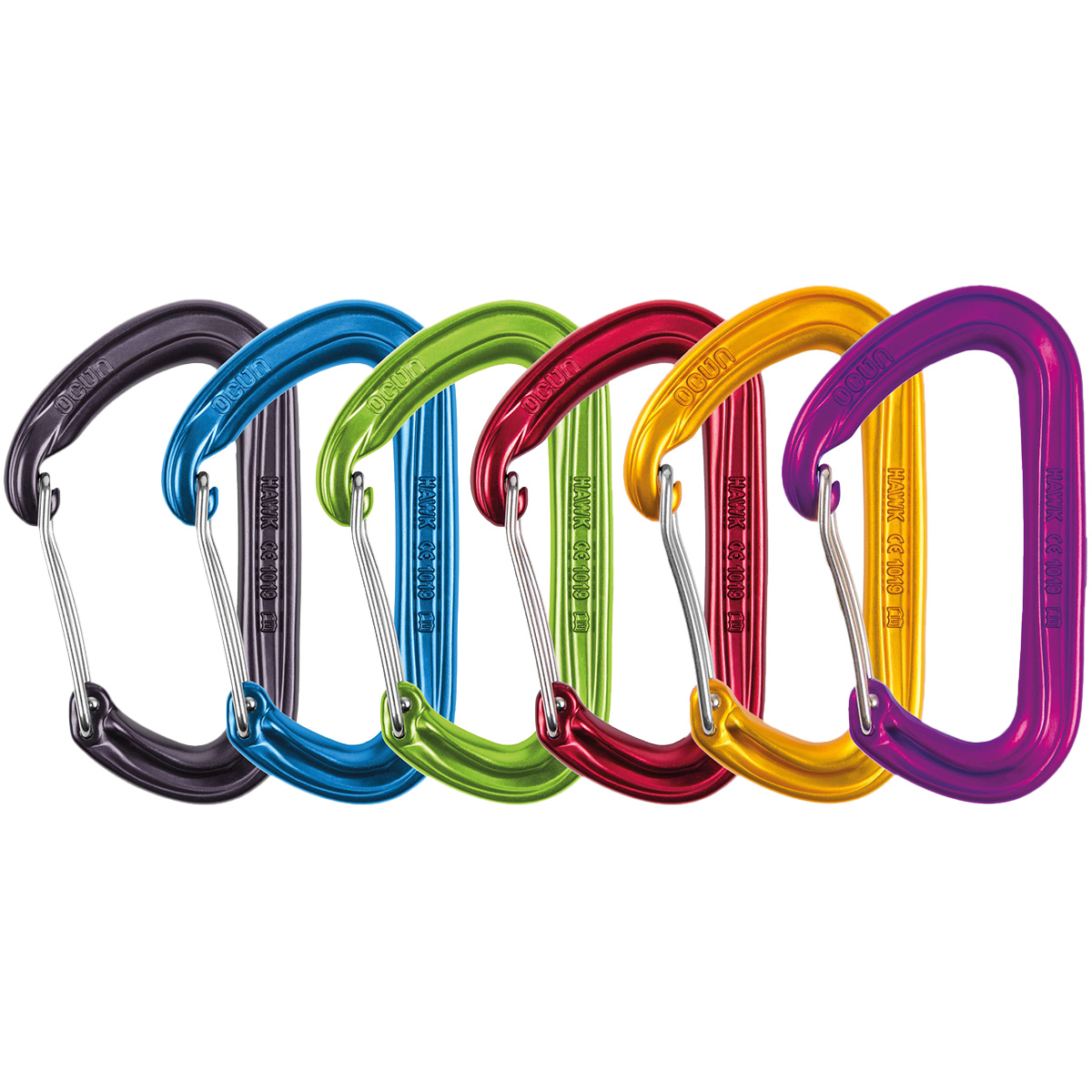 foto del prodotto ocun moschettoni hawk wire - 6pz