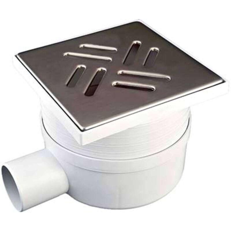 foto del prodotto odem chiusino sifonato telescopico laterale plastica acciaio cm 15,0x15,0 h.cm 7 11 mm 50 1 pezzo