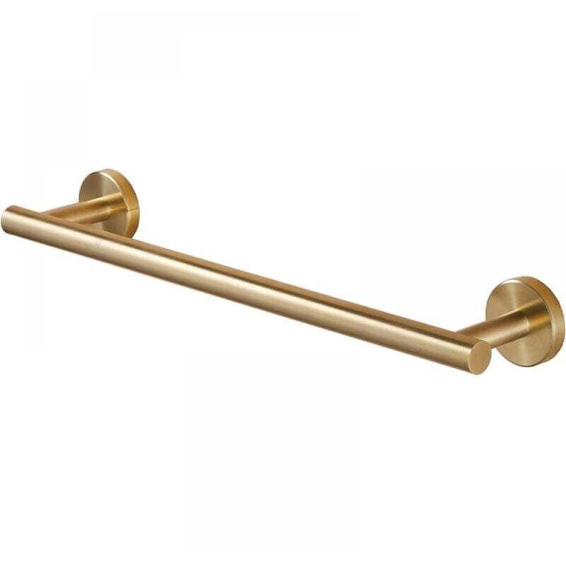 foto del prodotto odipie - 1 pz 304 acciaio inossidabile parete portasciugamani da bagno oro spazzolato 30 cm