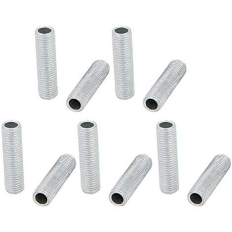 foto del prodotto odipie 10 pezzi di barra filettata cava m10 filettatura 30 mm lunghezza ugello per lampada da superficie per riparazione lampadario lampada zincato