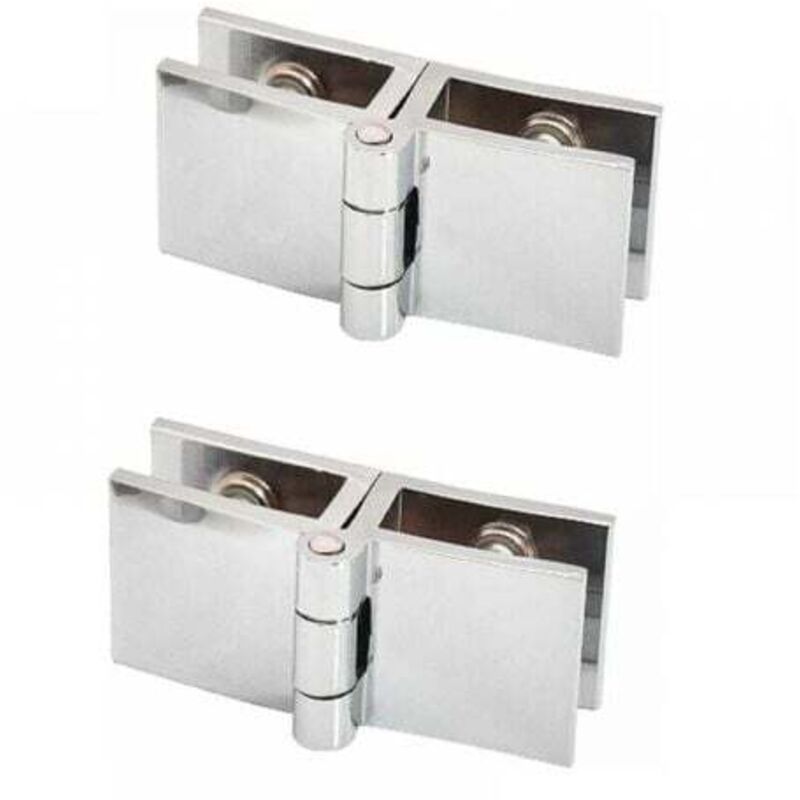foto del prodotto odipie 2 pezzi 180 gradi cerniera per porta in vetro senza foratura cerniera in vetro clip in vetro per spessore vetro 5 mm 8 mm