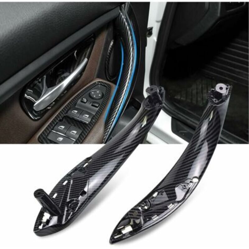 foto del prodotto odipie 2 pezzi rivestimento maniglia porta interna sinistra destra compatibile con bmw serie 3 f30 f31 f34 f80 per serie 4 f32 f33 f36 f82 f83