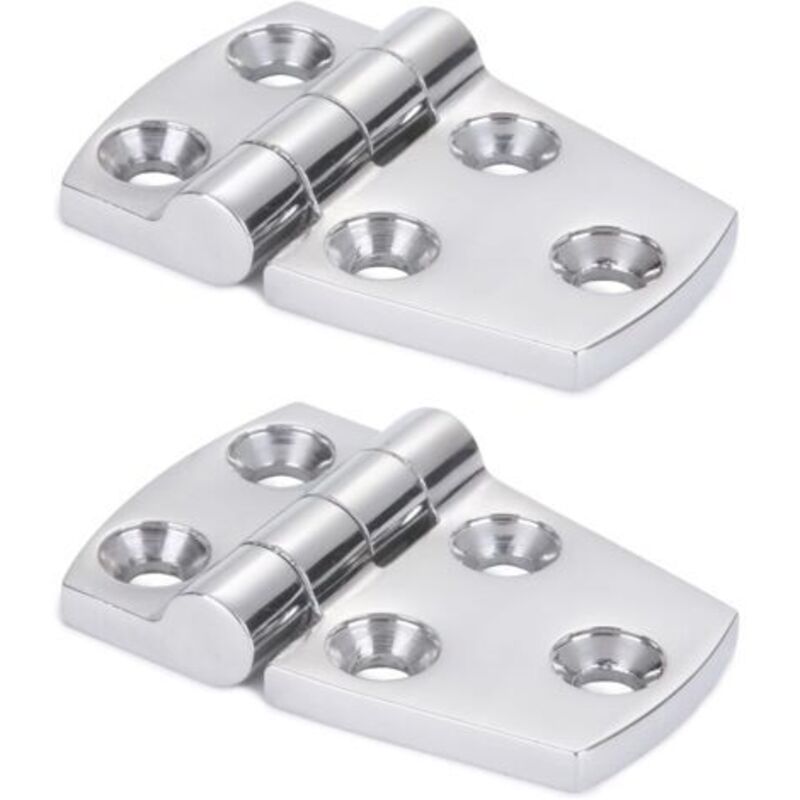 foto del prodotto odipie 2 pz sus316 38mm x 57mm staffa per cerniera per porta in acciaio per impieghi gravosi, cerniera per barca in acciaio, cerniera per ponte di