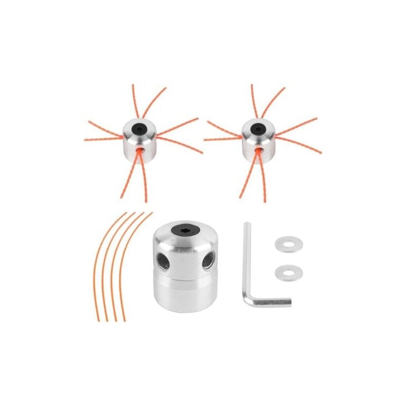 foto del prodotto odipie 2x testina universale per decespugliatore in alluminio testa per tagliabordi filettatura in nylon m8 m10