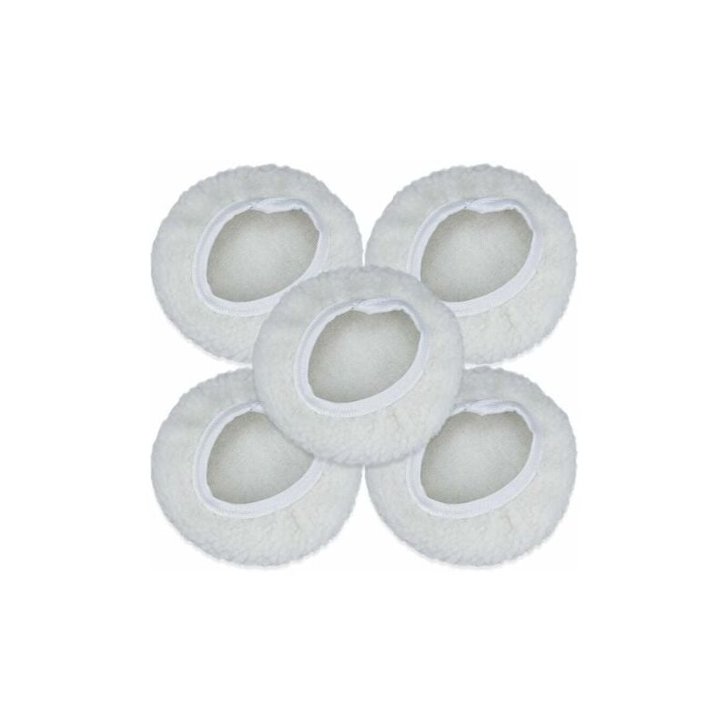 foto del prodotto odipie 5 confezioni di lucidatura bonnet, kit di dischi per lucidatura auto da 125 150 mm, tamponi per ceratura in lana per la maggior parte delle