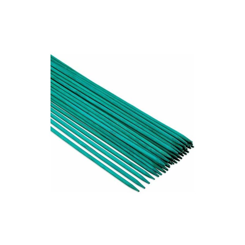 foto del prodotto odipie 50 bastoncini di supporto per piante verdi da 30 cm, per fiori con 50 fascette da giardino