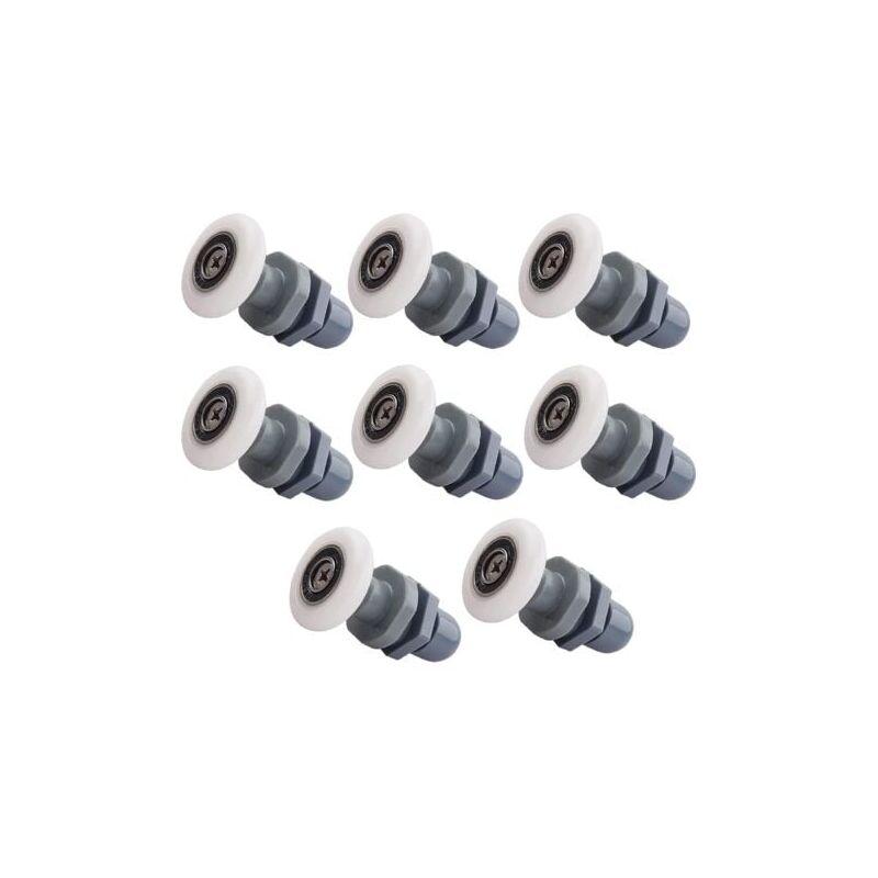 foto del prodotto odipie 8 ruote per box doccia 25 mm , per porte scorrevoli, per porte in vetro da 4 a 6 mm di spessore