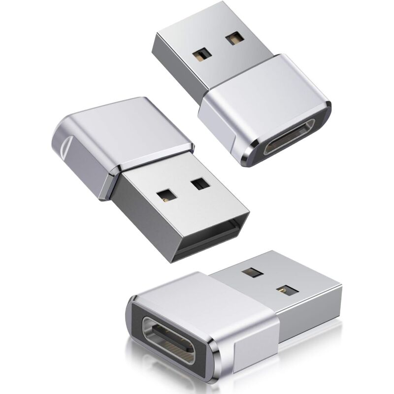 immagine 0 del prodotto odipie adattatore da usb c a usb da 3 pezzi, adattatore da usb c femmina a usb maschio, convertitore cavo di ricarica di tipo c per iphone 13 12