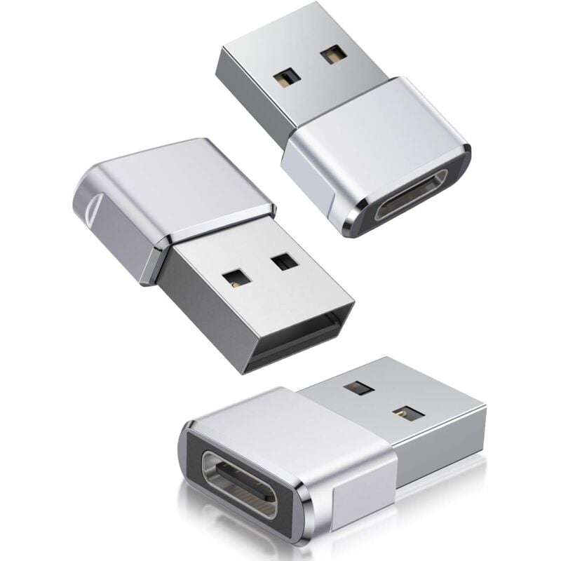 foto del prodotto odipie - adattatore da usb c a usb da 3 pezzi, adattatore da usb c femmina a usb maschio, convertitore cavo di ricarica di tipo c per iphone 13 12 mini pro max, airpods ipad 8, apple air 4 2020, samsung galaxy
