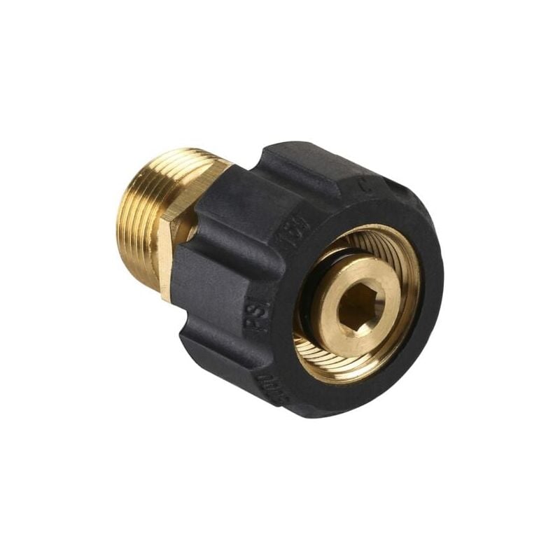 foto del prodotto odipie adattatore per idropulitrice, filettatura femmina metrica m22 da 15 mm a connettore filettatura maschio m22 da 14 mm, 4500 psi